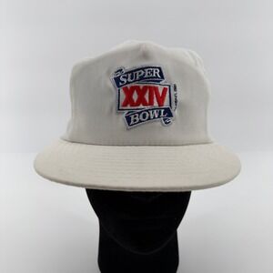 VTG Super Bowl XXIV (24) 1989 Official NFL Snapback Hat Annco White Football